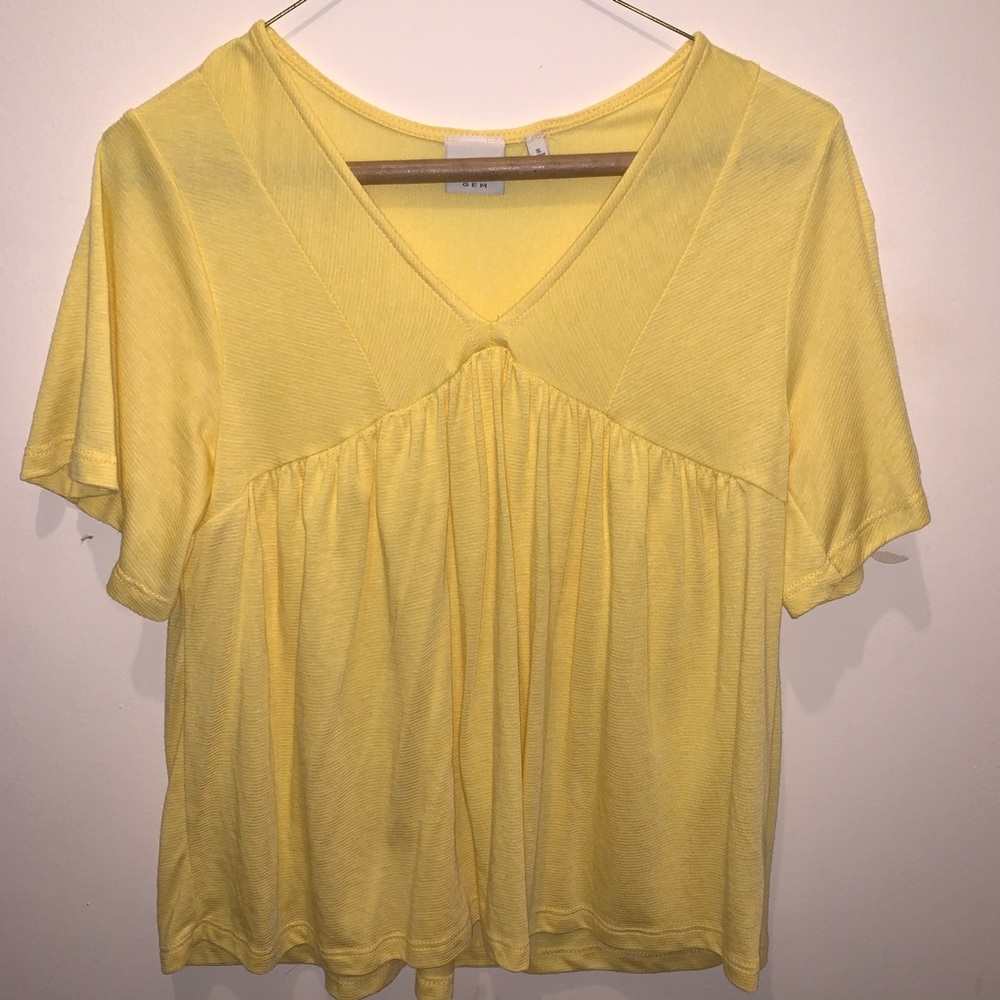 Good Luck Gem yellow blouse